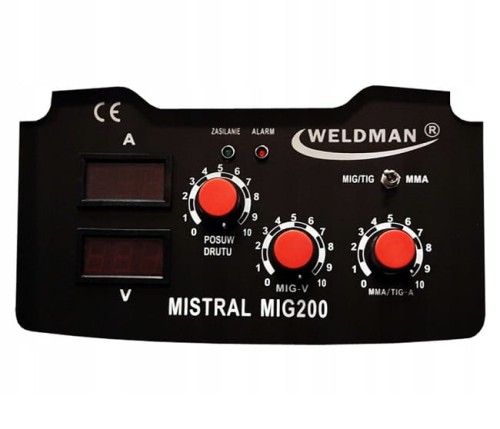 WELDMAN MISTRAL MIG 200 - Spawarka inwertorowa - migomat z uchwytem TIG
