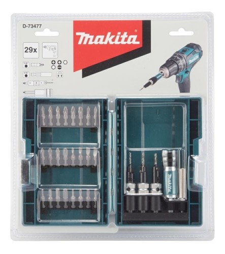 Makita D-73477 - Zestaw bitów i kluczy nasadowych - 29 szt