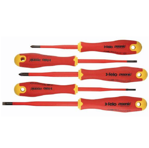 FELO FL41385198 - Zestaw 5 wkrętaków Ergonic Slim VDE - Series 400