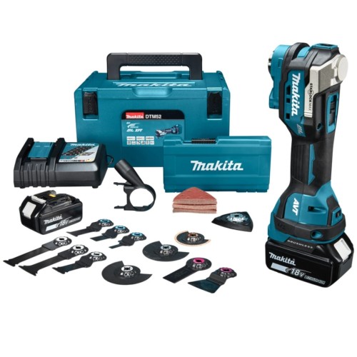 Makita DTM52RFJX2 - Akumulatorowe narzędzie wielofunkcyjne