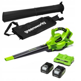 GreenWorks GD24X2BVK4 - Dmuchawa akumulatorowa 2x 24 V