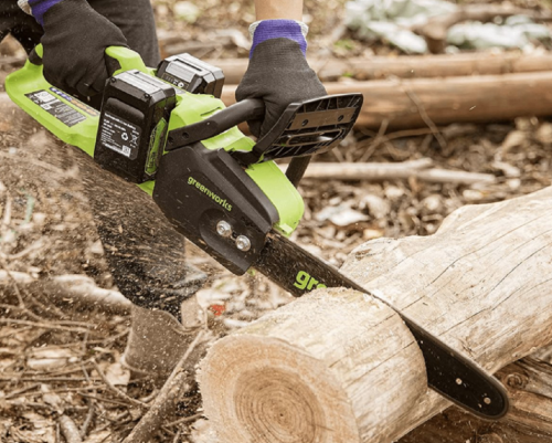 Greenworks GD24X2CS36K4X - Akumulatorowa pilarka łańcuchowa 2x 24 V