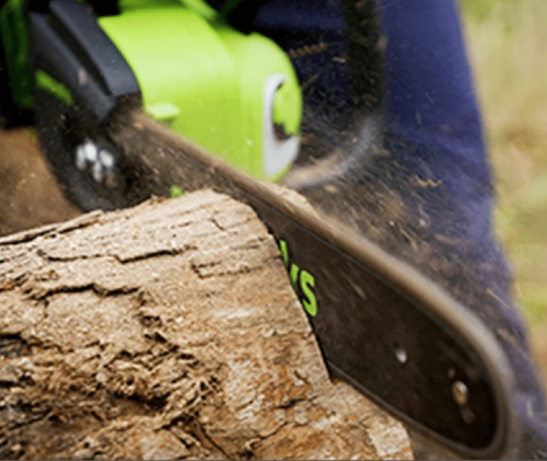 Greenworks GD24X2CS36K4X - Akumulatorowa pilarka łańcuchowa 2x 24 V