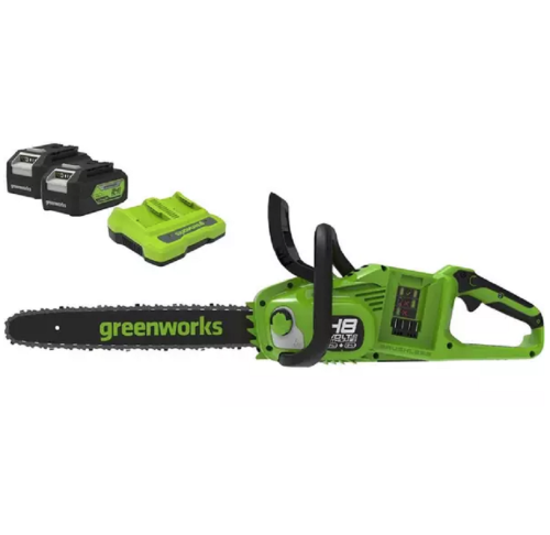 Greenworks GD24X2CS36K4X - Akumulatorowa pilarka łańcuchowa 2x 24 V