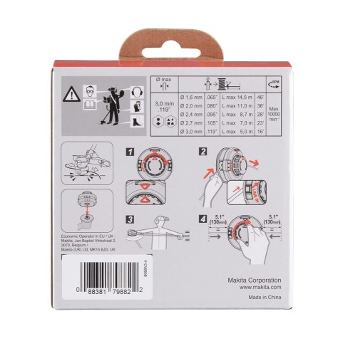 MAKITA 1911Y2-9 - Głowica żyłkowa 2.7 MM do UR013G