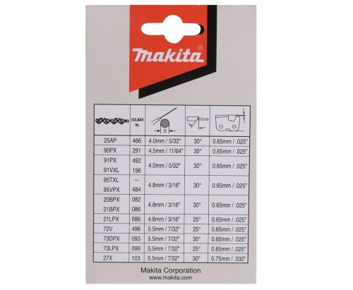 MAKITA 191H12-3 - Łańcuch tnący 91PX 40 cm 3/8"