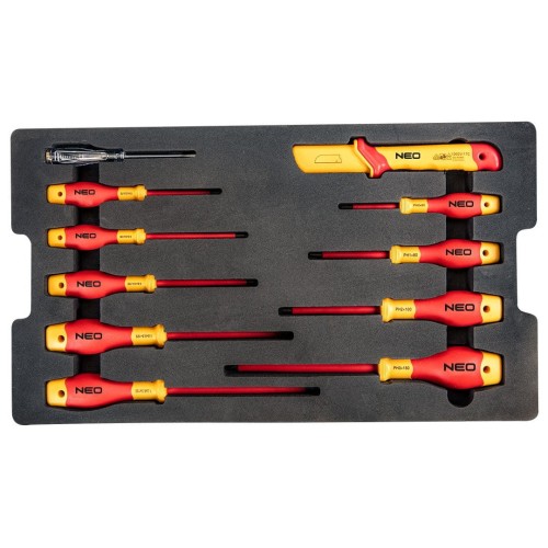 Neo Tools 01-311 - Zestaw narzędzi dla elektryka w skrzyni - 52 szt