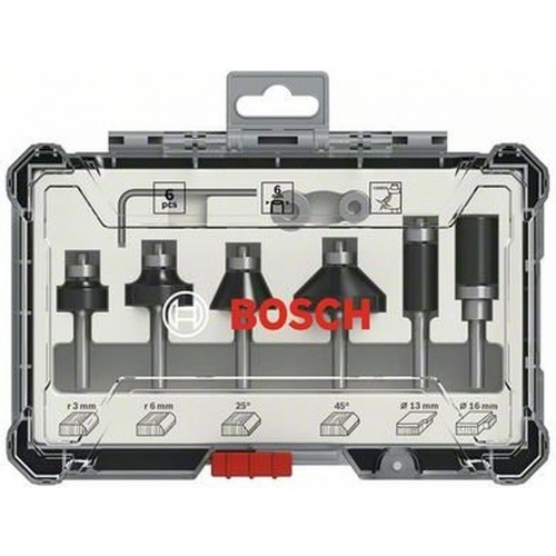 Bosch 2607017468 - Zestaw frezów do drewna - 6 szt