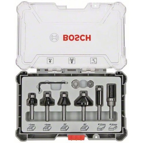 Bosch 2607017468 - Zestaw frezów do drewna - 6 szt