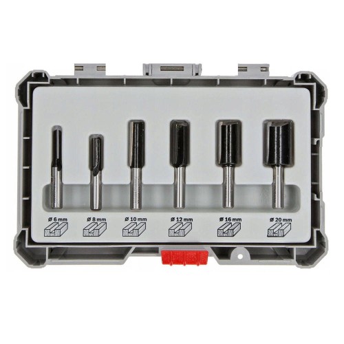Bosch 2607017466 - Zestaw frezów do drewna - 6 szt