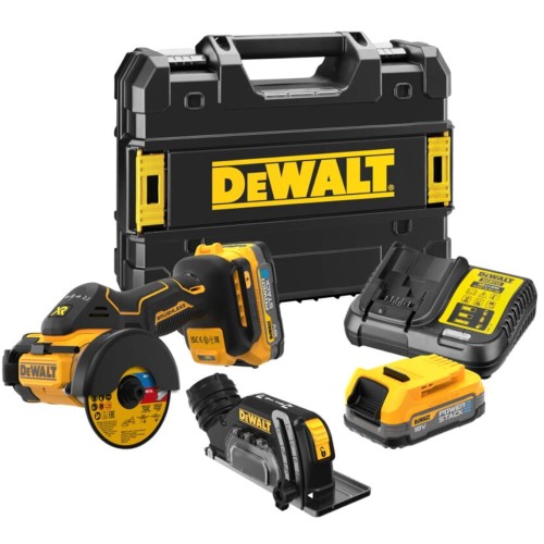 DEWALT DCS438E2T - Akumulatorowa pilarka tarczowa 76 MM / 18 V