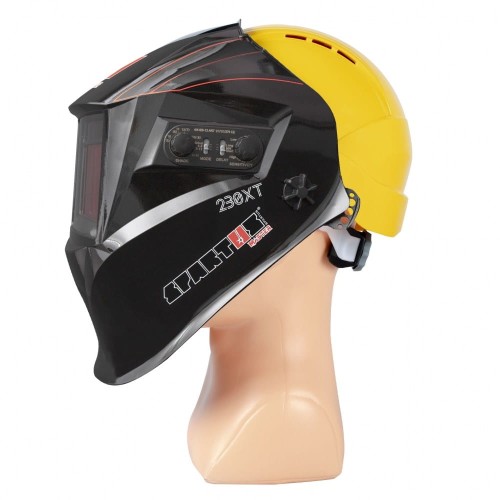 Spartus Master 230XT - Przyłbica spawalnicza (True Color) z kaskiem i adapterem