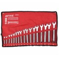 AWTOOLS AW39816 - Zestaw kluczy płasko-oczkowych 6 -22 mm - 17 szt
