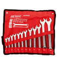 AWTOOLS AW39815 - Zestaw kluczy płasko-oczkowych 8-24 mm - 12 szt