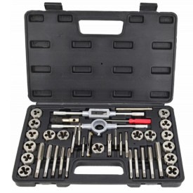 AWTOOLS AW20415 - Zestaw gwintowników i narzynek - 40 szt