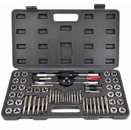 AWTOOLS AW20418 - Zestaw gwintowników i narzynek - 60 szt