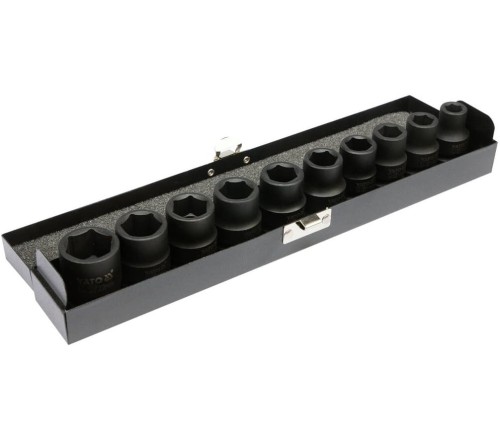 YATO YT-1025 - Zestaw nasadek udarowych 1/2" - 10 szt