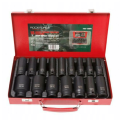 ROCKFORCE RF-4167-5MPB - Zestaw długich nasadek udarowych 10-36mm 1/2" - 16 szt