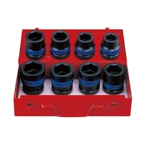KING TONY KT8410MP - Zestaw nasadek udarowych 24-41mm 1" - 8 szt