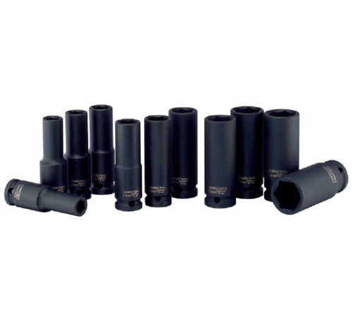 JONNESWAY JS03AD4111S - Zestaw długich nasadek udarowych 1/2" - 11 szt