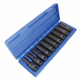 ASTA 914010P-1 - Zestaw długich nasadek udarowych 1/2" - 10 szt