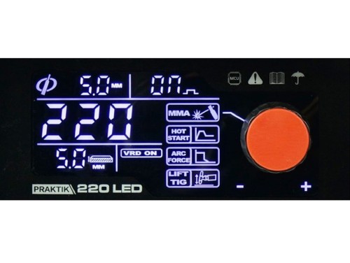 IDEAL PRAKTIK 220 LED SYNERGY - Spawarka inwertorowa z synergią