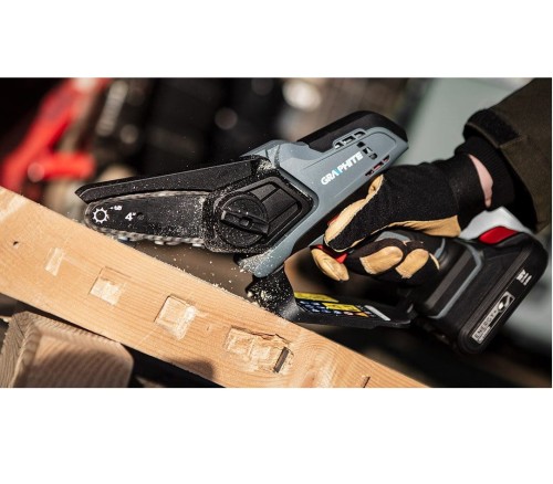 Graphite 58GE116 - Akumulatorowa mini pilarka łańcuchowa 18 V