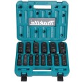 MAKITA E-16586 - Zestaw nasadek udarowych IB 1/2" 14 elementów