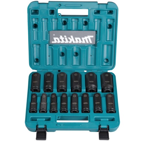 MAKITA E-16586 - Zestaw nasadek udarowych IB 1/2" 14 elementów