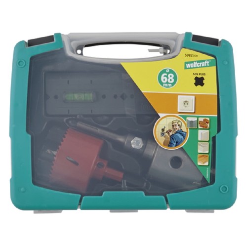 Wolfcraft WF5982000 - Zestaw 2 otwornic BiM + HM 68 mm