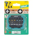 Wolfcraft WF2974000 - Zestaw bitów udarowych PH i PZ + uchwyt magnetyczny