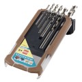 Wolfcraft WF7120000 - Zestaw wierteł  spiralnych HSS do drewna - 6 szt