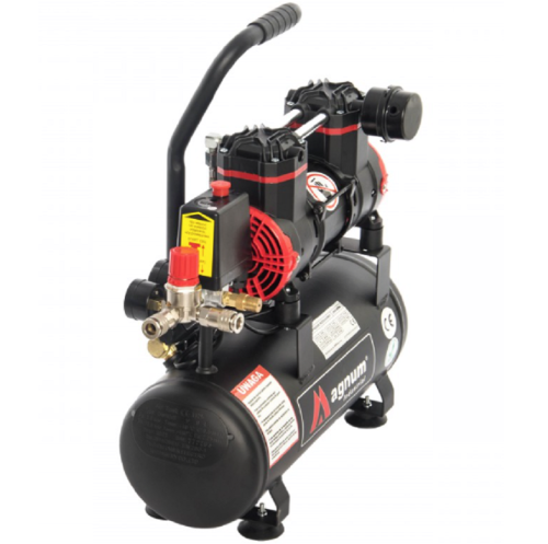 MAGNUM JWS-A09 N - Wyciszony kompresor bezolejowy 9 L