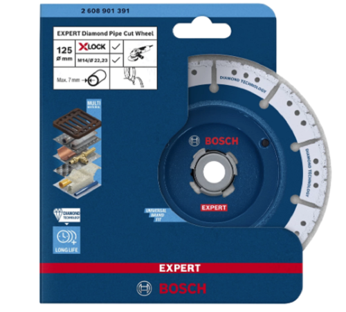 BOSCH 2608901391 - Diamentowa tarcza do cięcia i fazowania 125mm Expert X-LOCK