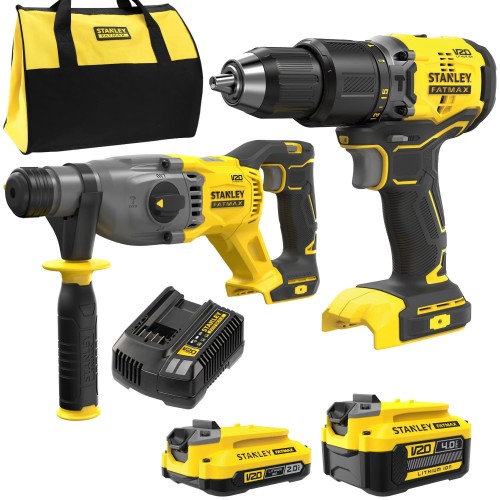 STANLEY SFMCK216MDS - Zestaw combo wiertarko-wkrętarka SFMCD715 + młotowiertarka SFMCH900