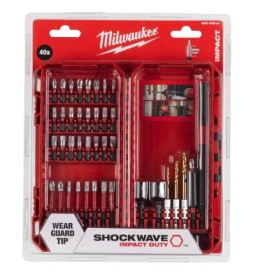 Milwaukee 4932492004 - Zestaw bitów/wierteł i nasadek Shockwave Impact Duty - 40 szt