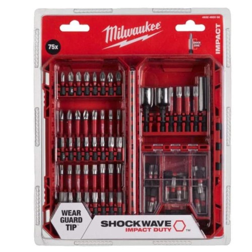 Milwaukee 4932492008 - Zestaw bitów udarowych Shockwave Impact Duty - 75 szt