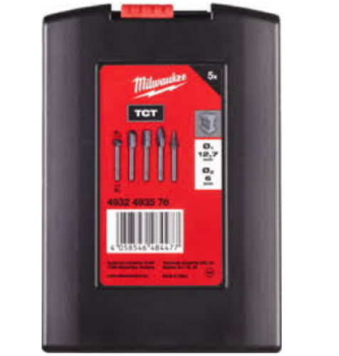 Milwaukee 4932493576 - Zestaw frezów do metalu z węglika spiekanego TC 6x12.7 mm - 5 szt