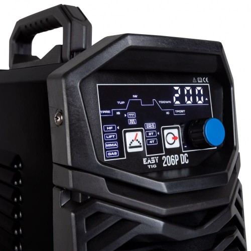 Spartus EasyTIG 206P DC - Spawarka inwertorowa TIG + uchwyt mini SPE17 - 8m