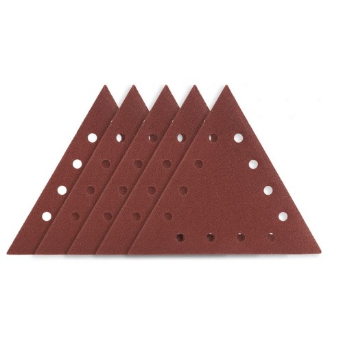 Graphite 54H033 - Papier ścierny trójkątny na rzep K120 do szlifierki 59G264 - 5 szt