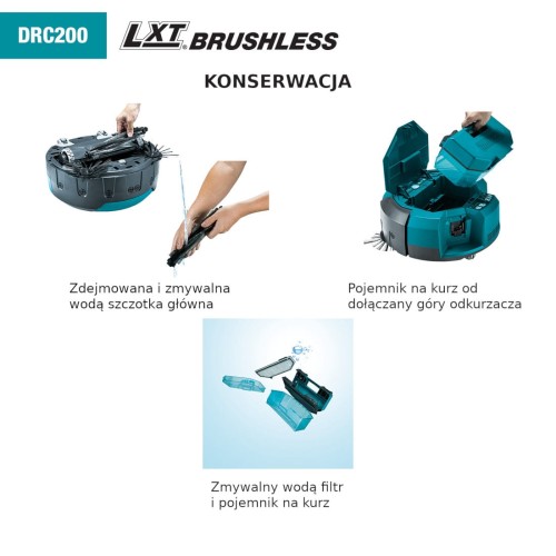 MAKITA DRC200Z - Akumulatorowy robot odkurzający 18 V