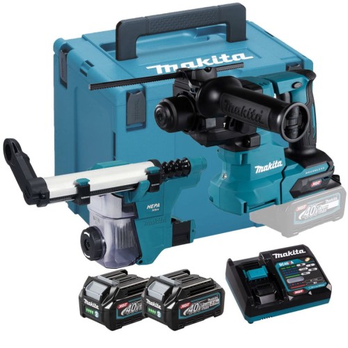 Makita HR010GD201 - Akumulatorowa młotowiertarka SDS-Plus 40 V