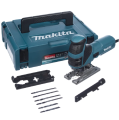 MAKITA 4351FCTJ - Wyrzynarka sieciowa z podcinaniem z walizką MAKPAC + brzeszczoty