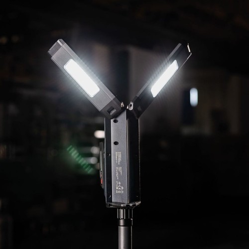 SCANGRIP TOWER COMPACT CONNECT - Lampa robocza z dwiema głowicami 2500 lm ze statywem
