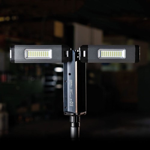 SCANGRIP TOWER COMPACT CONNECT - Lampa robocza z dwiema głowicami 2500 lm ze statywem