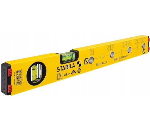 Stabila Seria 70 - Poziomica z otworami do znakowania 43 cm