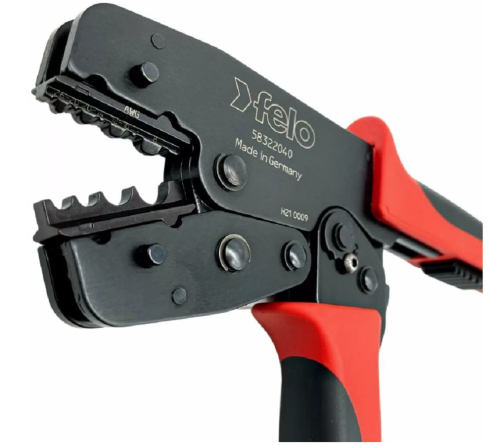 Felo FL58322040 - Zaciskarka do tulejek kablowych 0.10 - 16 mm2 z 3 wymiennymi szczękami