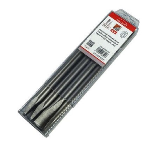 ABRABORO AB63000005 - Zestaw 4 dłut SDS-Plus/ 2 płaskie 250x20 mm/ 2 szpic 250 mm