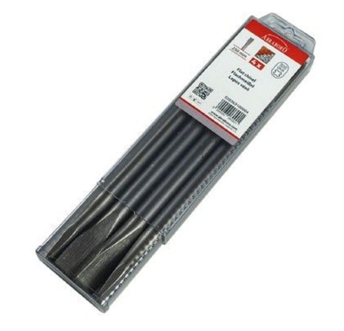 ABRABORO AB63100004 - Zestaw 4 dłut płaskich SDS-Plus 250x20 mm