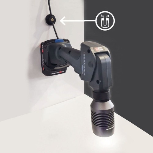 SCANGRIP MULTILIGHT BODY - Akumulatorowa lampa robocza z wieloma wymiennymi głowicami 18 V